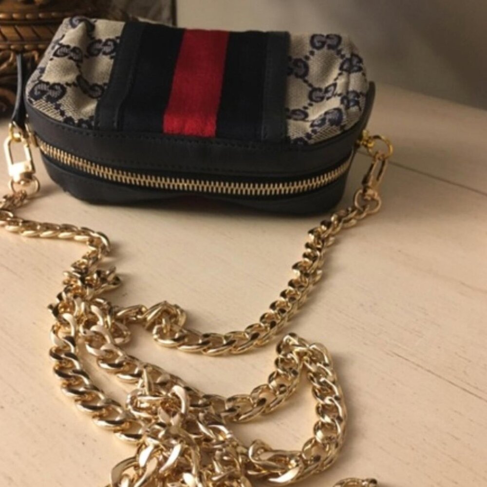 Gucci Gg Mini Bag Ophidia Navy/Red - image 2